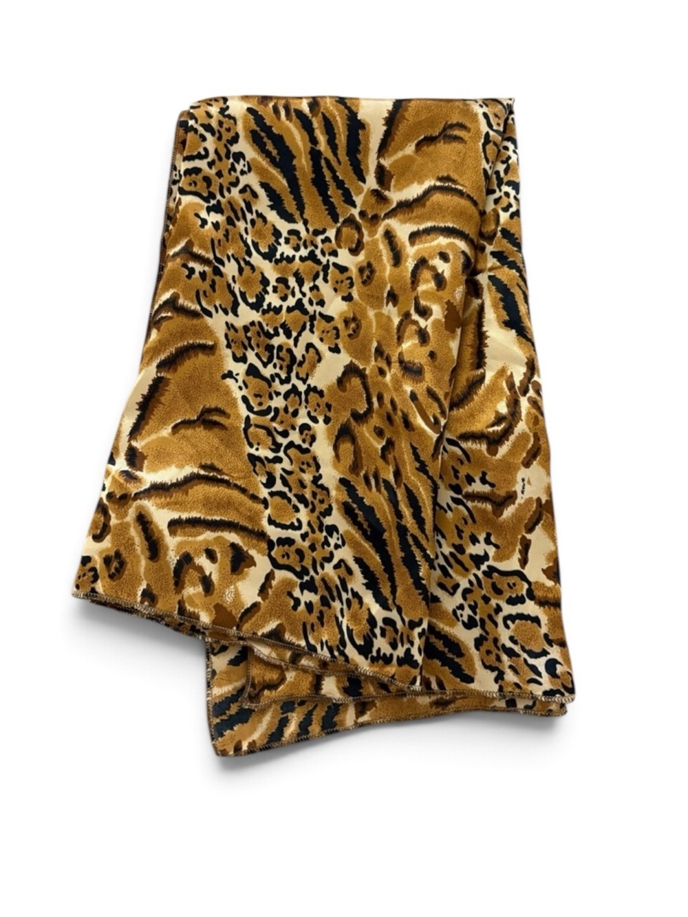 Leopard Print Silk Scarf